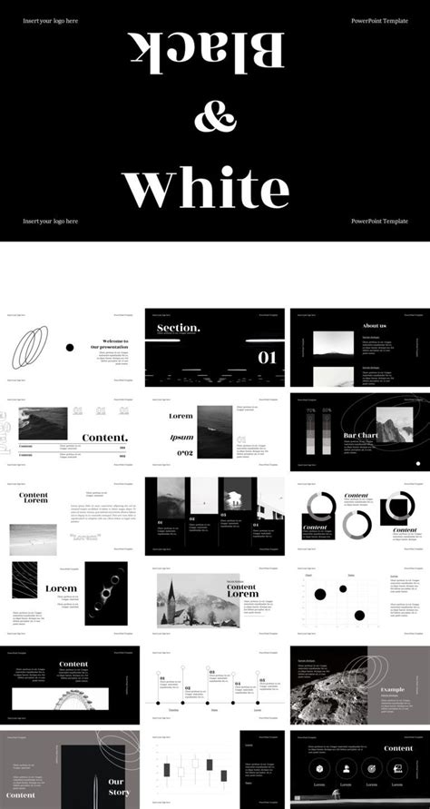 Black And White Powerpoint Template Artofit