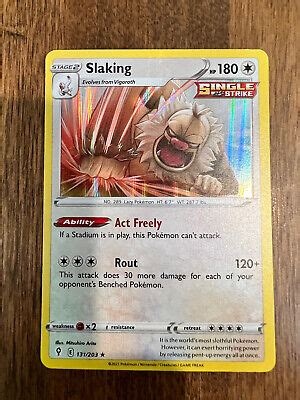 Pokémon TCG Slaking Evolving Skies 131 203 Holo Holo Rare eBay