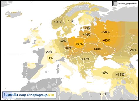 Distribution maps of Y-chromosomal haplogroups in Europe, the Middle ...