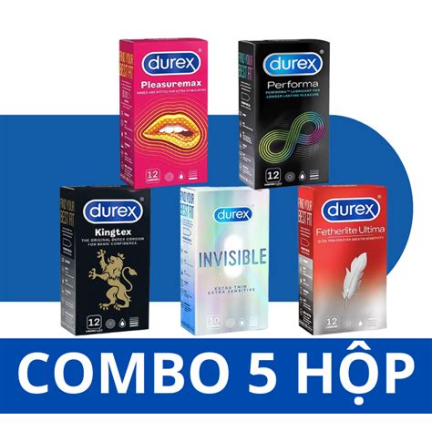 Combo H P Bao Cao Su Durex C I Ch Nh H Ng T Y Ch N Pleasuremax