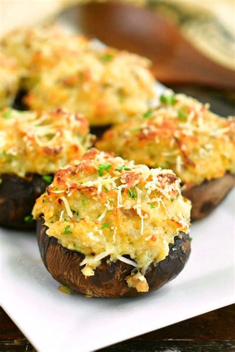 Amazing Crab Stuffed Mushrooms Filled With A Perfect Combination Of Cream Cheese Herbs Claw O