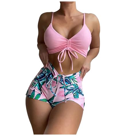 Quyuon Bikini Bathing Suit For Women Piece Push Up Swinsuit Plus Size