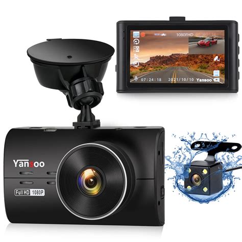 JQVV 3 Channel Dash Cam 1080P Front And Rear Inside Dashcam Three Way