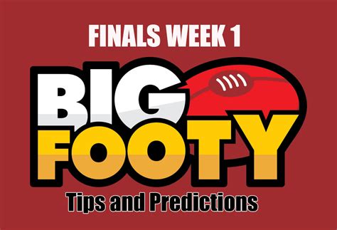 AFL Tips and Predictions Finals Week 1