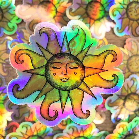 Sun Stickers Etsy