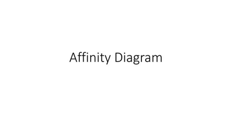 Affinity Diagram Talks About Method To Resolve Problems Ppt Free