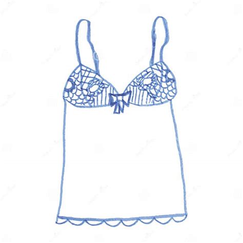 Hand Drawn Vector Lingerie Set Stock Vector Illustration Of Pretty