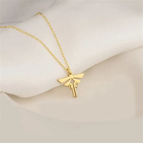 Stainless Steel Firefly Logo Pendant Necklace For Women Delicate