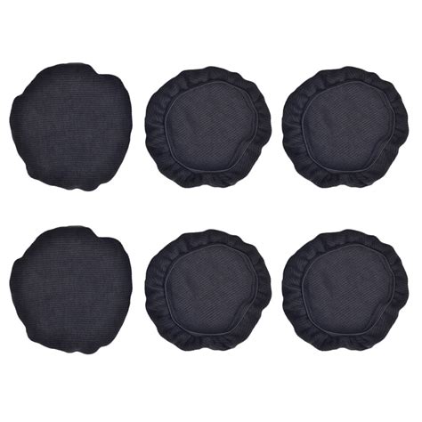 6pcs Stretchable Fabric Headphone Covers Washable Sanitary Ear Pad Earcup Earpad Covers Fit Most