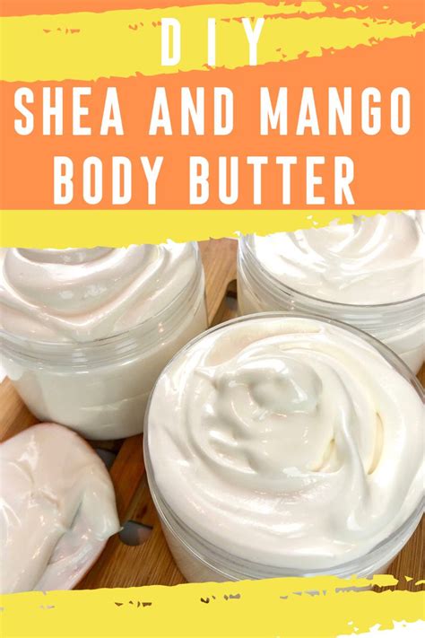 Diy Shea And Mango Body Butter Diy Body Butter Homemade Body Butter