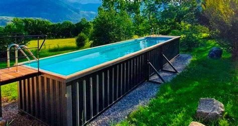 Découvrez la piscine container la nouvelle tendance écolo à petit prix