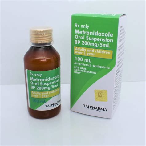 Metronidazole Oral Suspension 200mg5ml Supplier Manufacturer