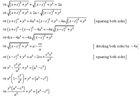 how can we derive standard equation of ellipse - Maths - Conic Sections ...