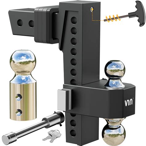 Snapklik.com : VNN 2.5 Inch Receiver Hitch, Dual-Ball