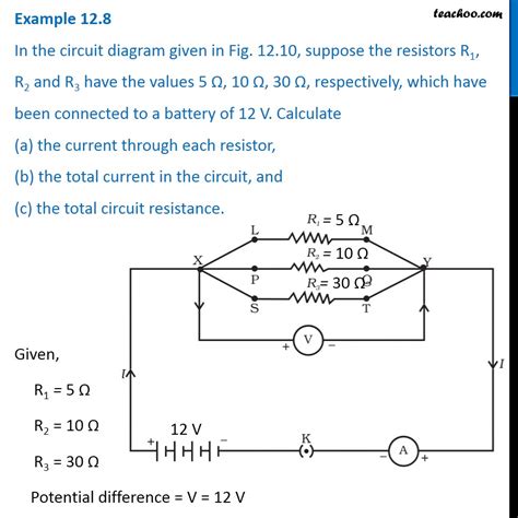 Example In The Circuit Diagram Given In Fig Suppose The