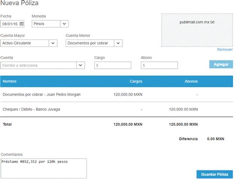 Registro Contable De Un Pr Stamo Que Otorgamos Contarte Mx