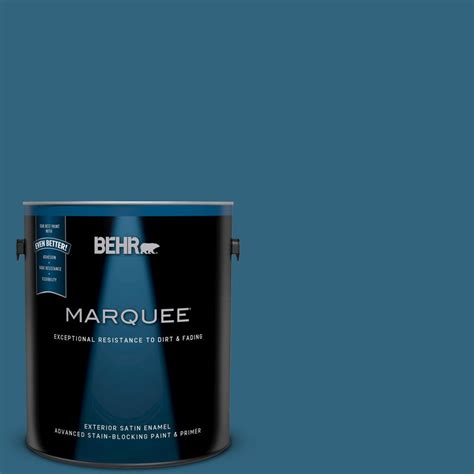 Behr Premium Plus Gal M Ice Cave Satin Enamel Exterior Paint