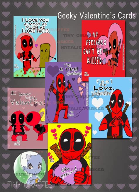 Deadpool Valentine Cards - Etsy