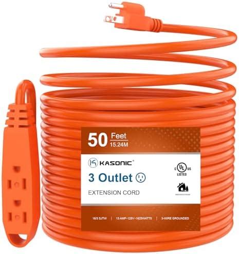 K Kasonic Ft Extension Cord With Outlets Ul Listed Sjtw