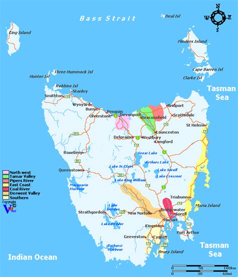 Tasmania Wine Regions