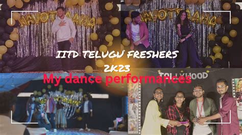 My Dance Performace At Telugu Freshers 2k23 Iitd YouTube