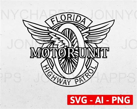 Florida State Patrol Motor Unit Logo FL Highway Patrol - Etsy in 2022 ...