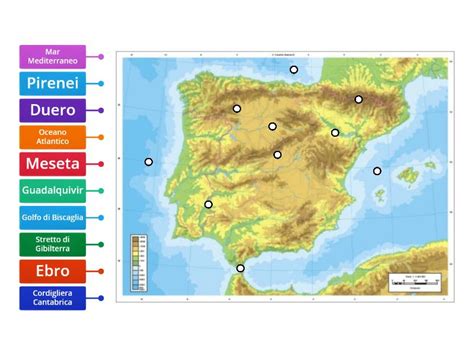 Penisola Iberica Labelled Diagram