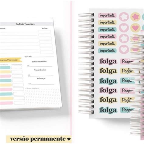 Planner Candy Color 6 Loja Cuke Paper Elo7 Produtos Especiais