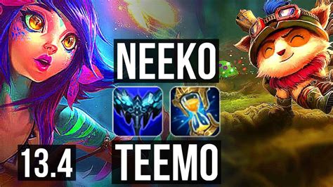 Neeko Vs Teemo Top Rank 2 Neeko Euw Grandmaster 13 4 Youtube