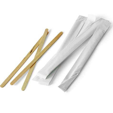 Individually Wrapped Wooden Coffee Stirrers Drinkstuff