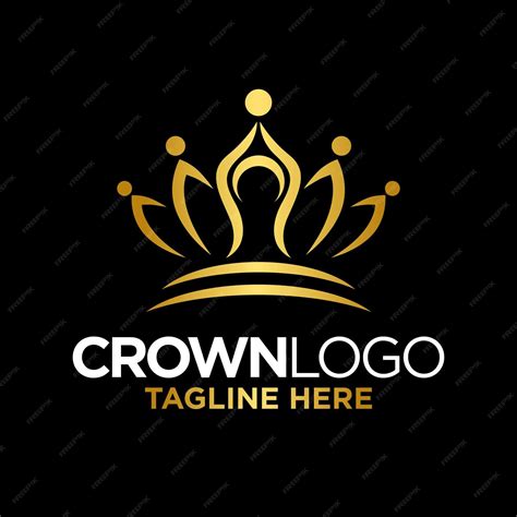 premium vector luxury crown logo design template inspiration vector