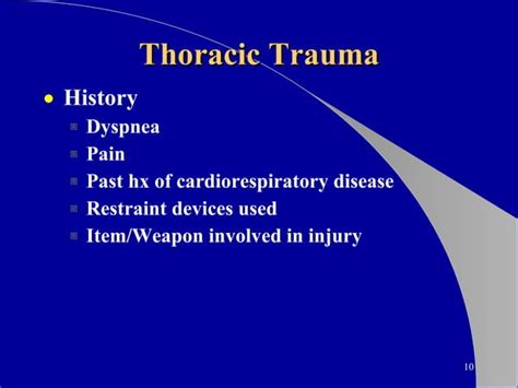 Thoracic Trauma Ppt