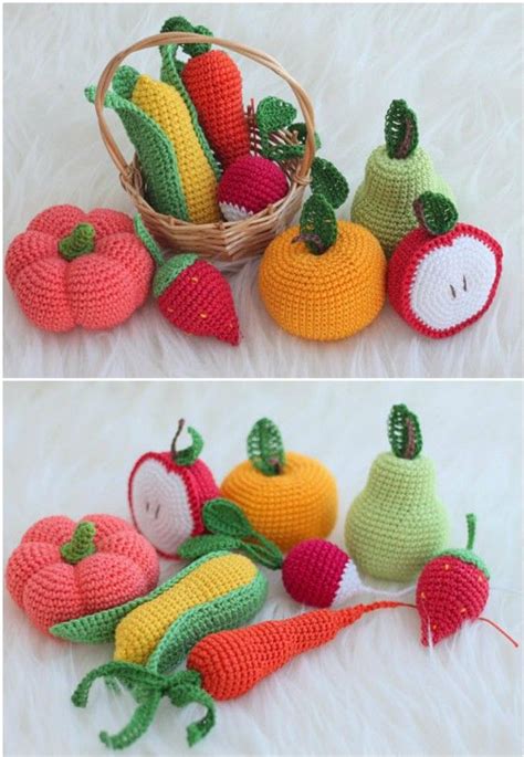 Fruit And Vegetable Crochet Patterns The Whoot Crochet Fruit