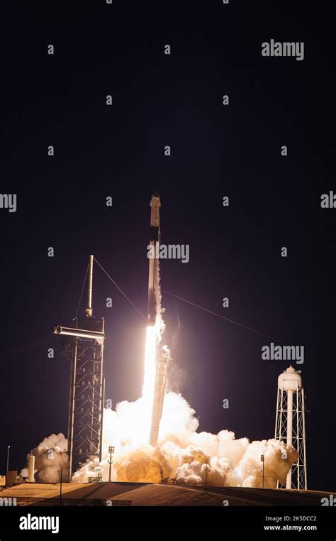 The Spacex Falcon 9 Rocket Carrying The Dragon Capsule Lifts Off From