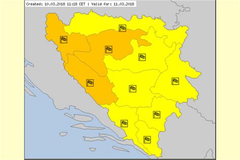 Olujni Vjetar Upalio Narand Asti Meteoalarm Za Podru Je Krajine