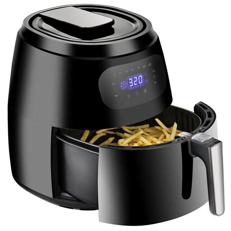 XXL 1700W Large Air Fryer Oven Digital Screen Hot Air Fryer Cooker ...