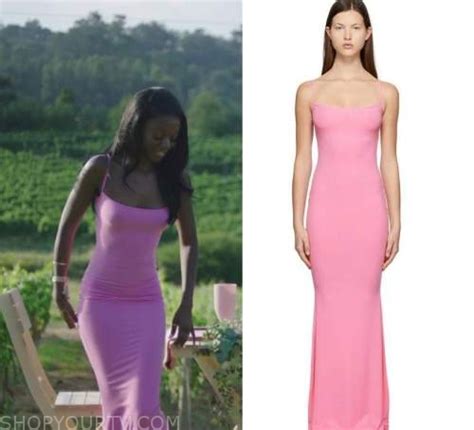 Love Island Uk Season 9 Episode 3 Tanyas Pink Maxi Dress Shop Your Tv