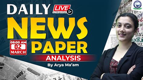 March 2024 Daily News Paper Analysis Daily News Analysis AFCAT