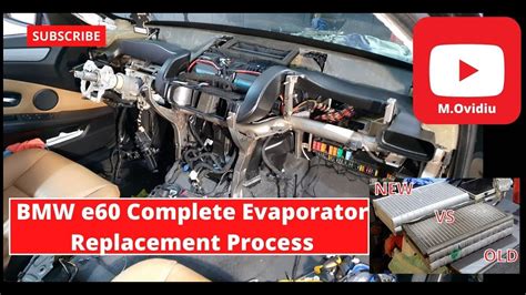 Bmw E Evaporator Replacement Process Part Of Youtube