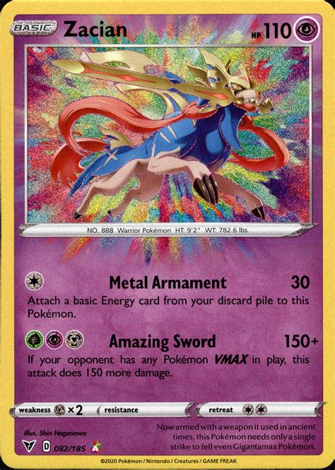 Zacian - 082/185 - Vivid Voltage - Holo – Card Cavern Trading Cards, LLC