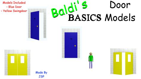 Baldis Basics Door Models For Blender V1 By Johnsterspaceprogram On