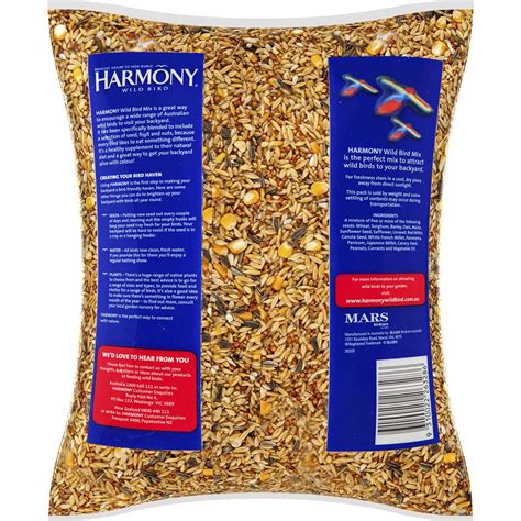 Harmony Bird Food Wild Bird Mix 4kg Woolworths