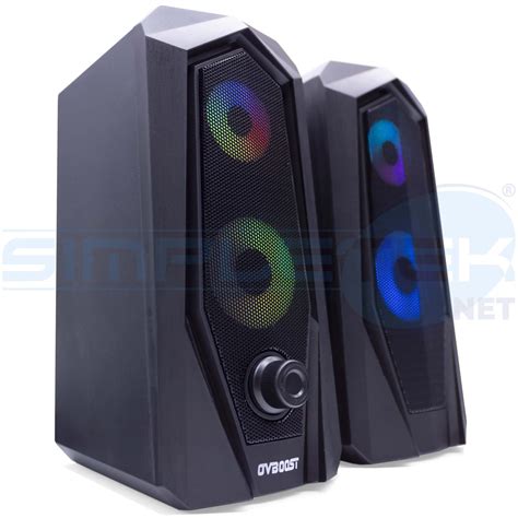 X Casse Rgb W Pc Impianto Audio Film Musica Gaming Altoparlanti Speaker