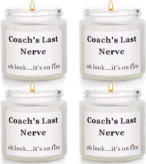 Amazon Risnoae Coach Gifts Coachs Last Nerve Candle Baseball