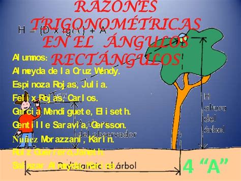 Razones Trigonométricas En ángulos Rectángulos Ppt