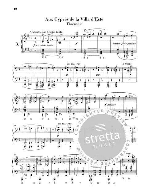 Années de Pèlerinage Troisième Année von Franz Liszt im Stretta