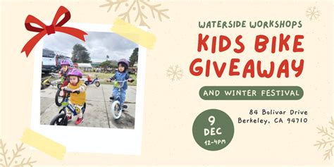 Kids Bike Giveaway 2023 – Waterside Workshops