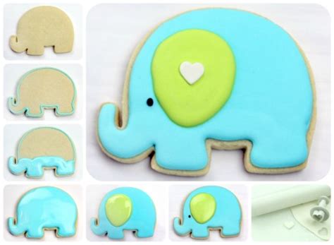 Elephant Baby Shower Cookies By Sweetopia Free Printable Bag Toppers