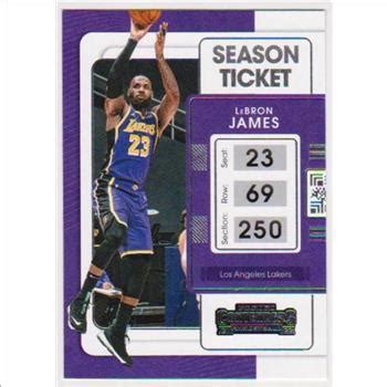 Lebron James Panini Contenders Card Property Room