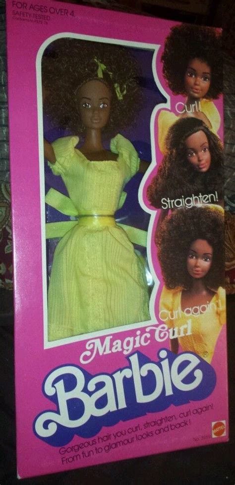 1981 Mattel Magic Curl Barbie Doll 3989 Nib Black 1829010023